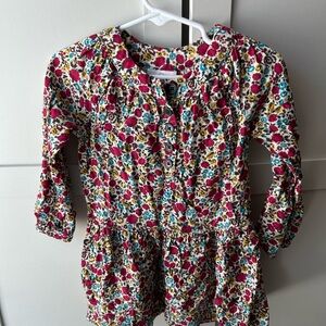 Hanna Andersson Colorful Floral Kids Blouse (3T)